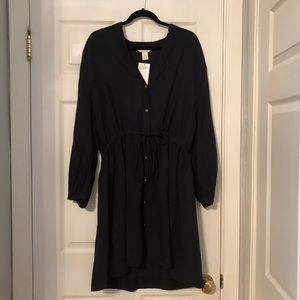 H&M dark grey/black knee length dress